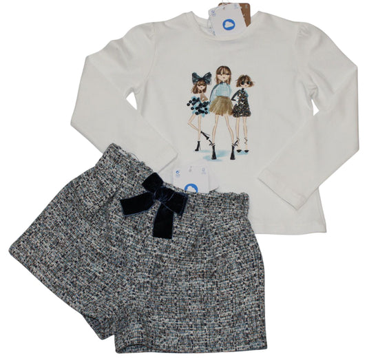 MAYORAL GIRLS SET TOP & SHORTS