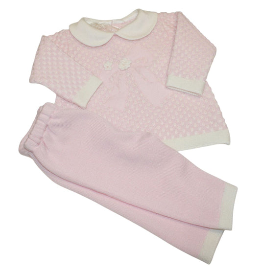 BIMBALO KNITTED PINK 2 PIECE SET