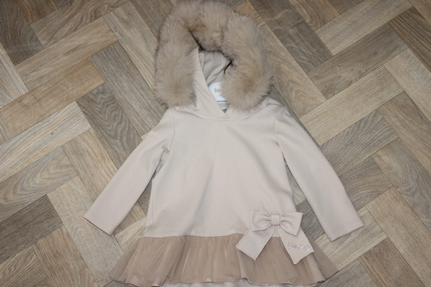 BIMBALÒ GIRLS LEGGING SET & COAT WITH FUR HOOD