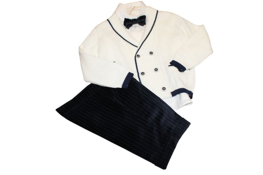 BIMBALÒ BOYS SET - CARDIGAN & SHORTS