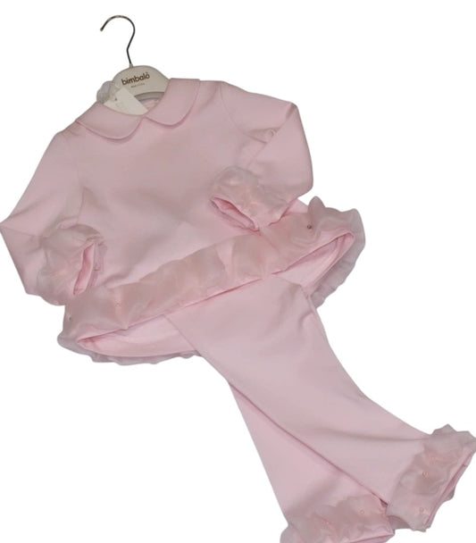 BIMBALÒ GIRLS PINK LEGGING SET