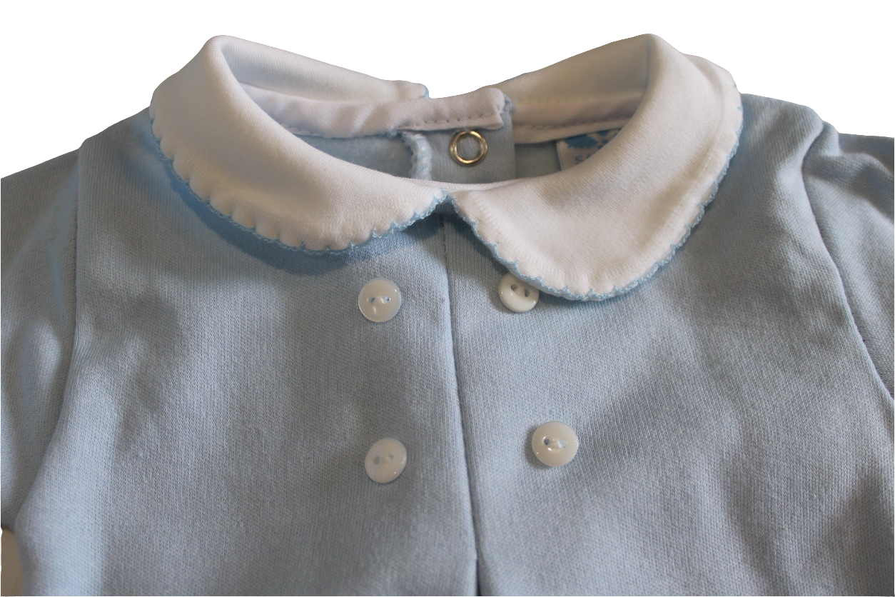 BLUE BOYS BABY GROW - SARDON