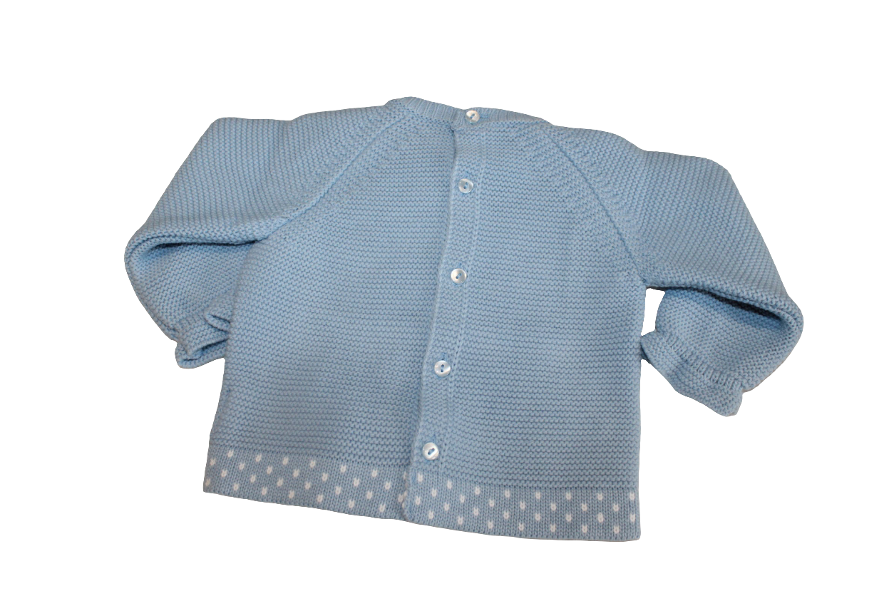 BABY BOY BLUE JUMPER & CHECKED BOTTOMS - SARDON