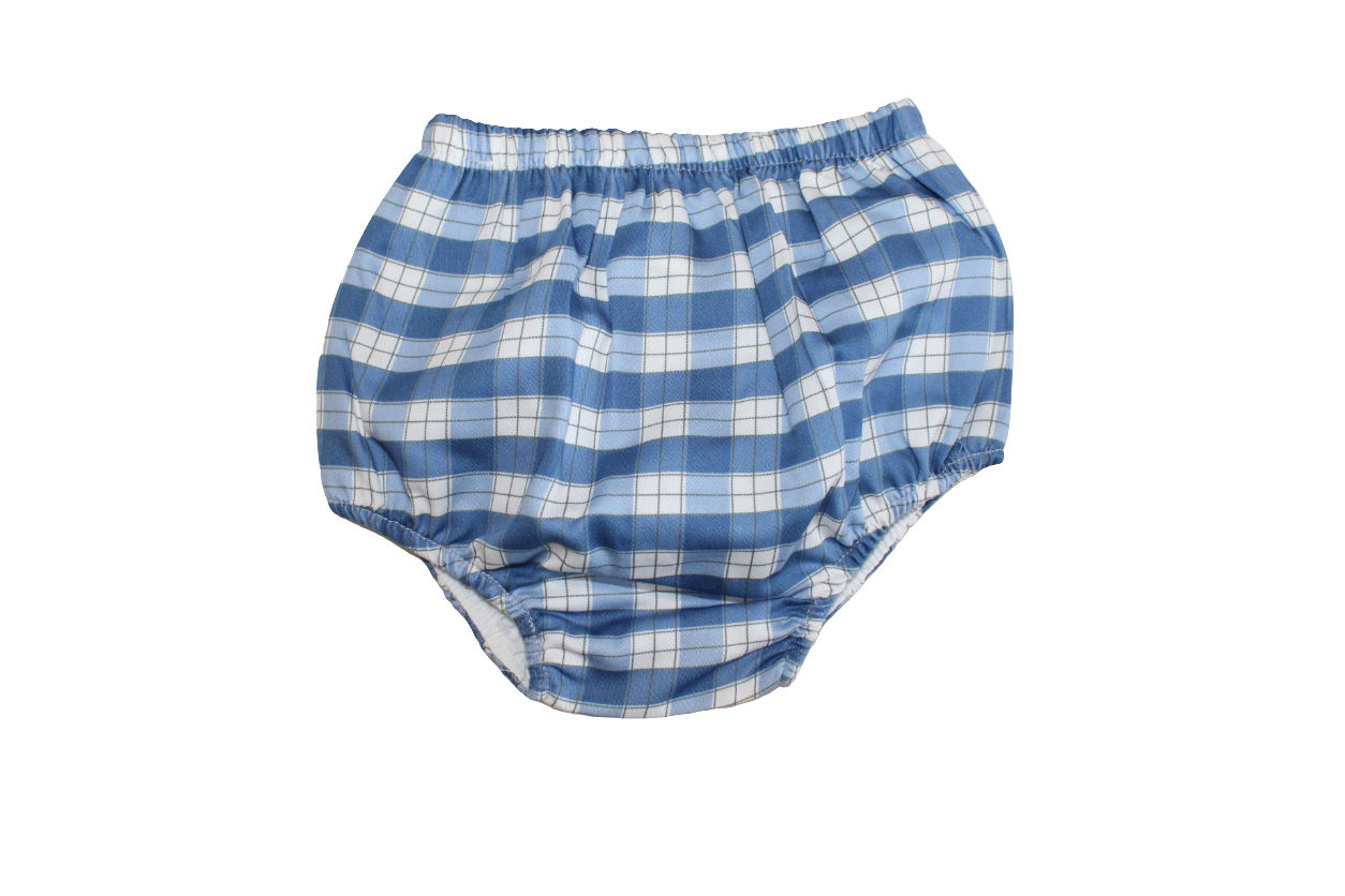 BABY BOY BLUE JUMPER & CHECKED BOTTOMS - SARDON