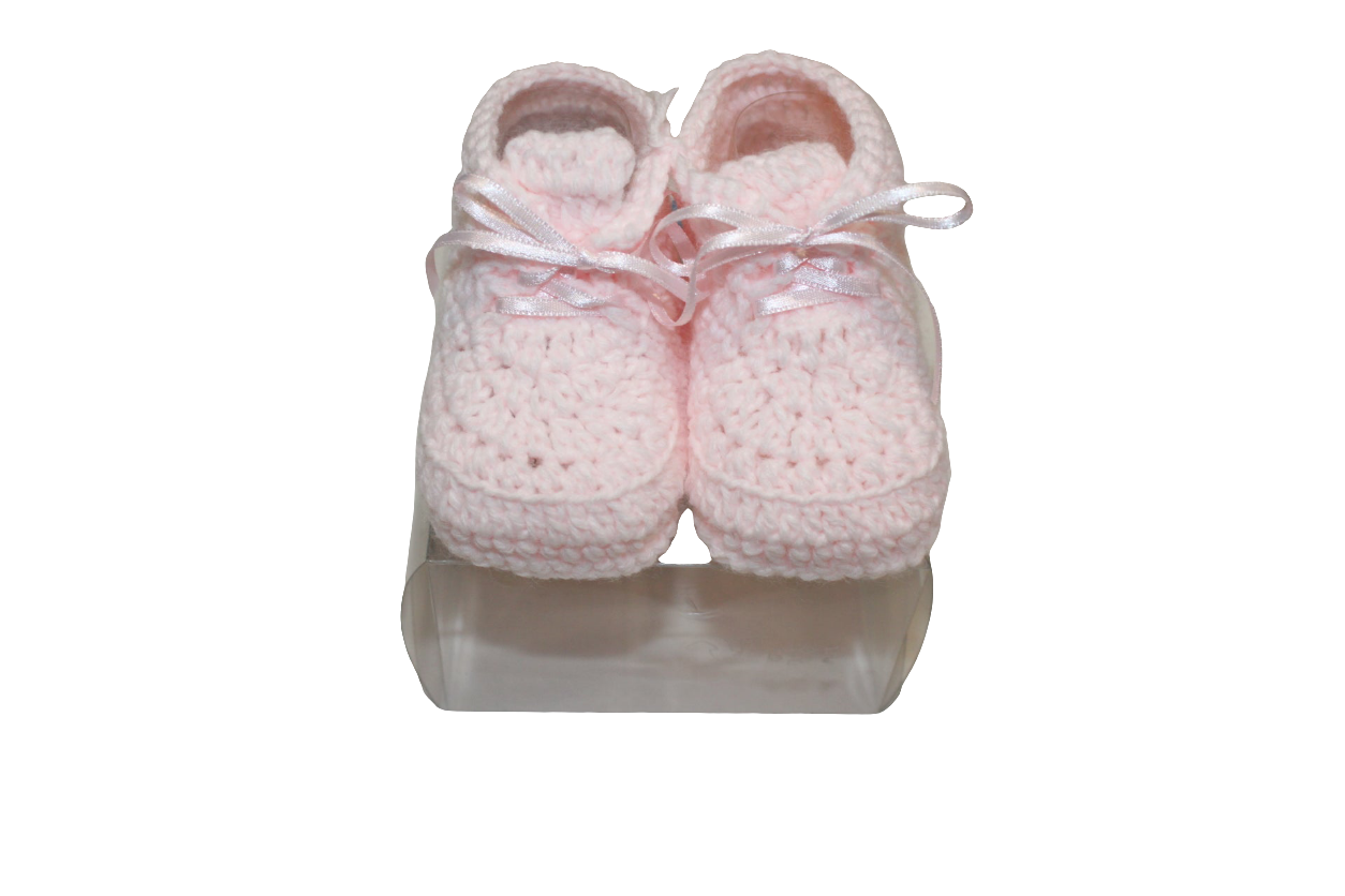 SARDON KNITTED PINK BOOTIES
