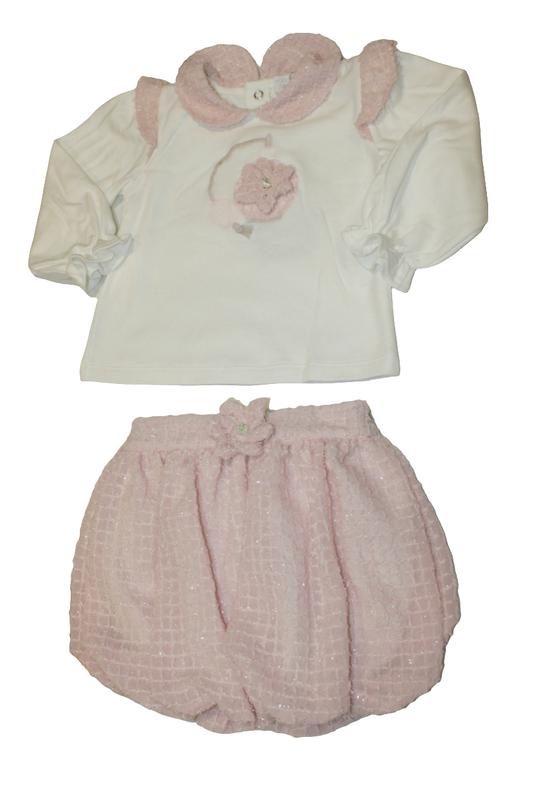 PINK PUFFBALL SKIRT & TOP - CHIC BY DEOLINDA