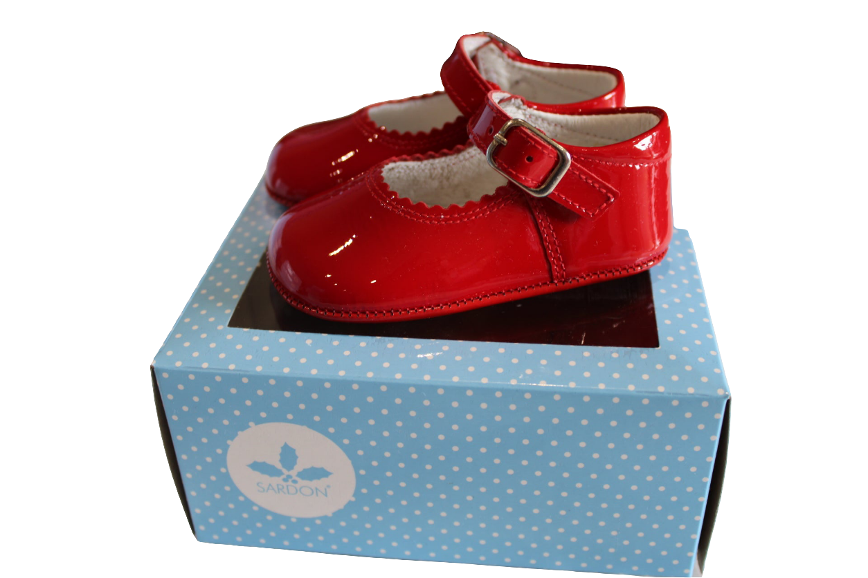 RED GIRLS SOFT BOTTOM SHOES - SARDON