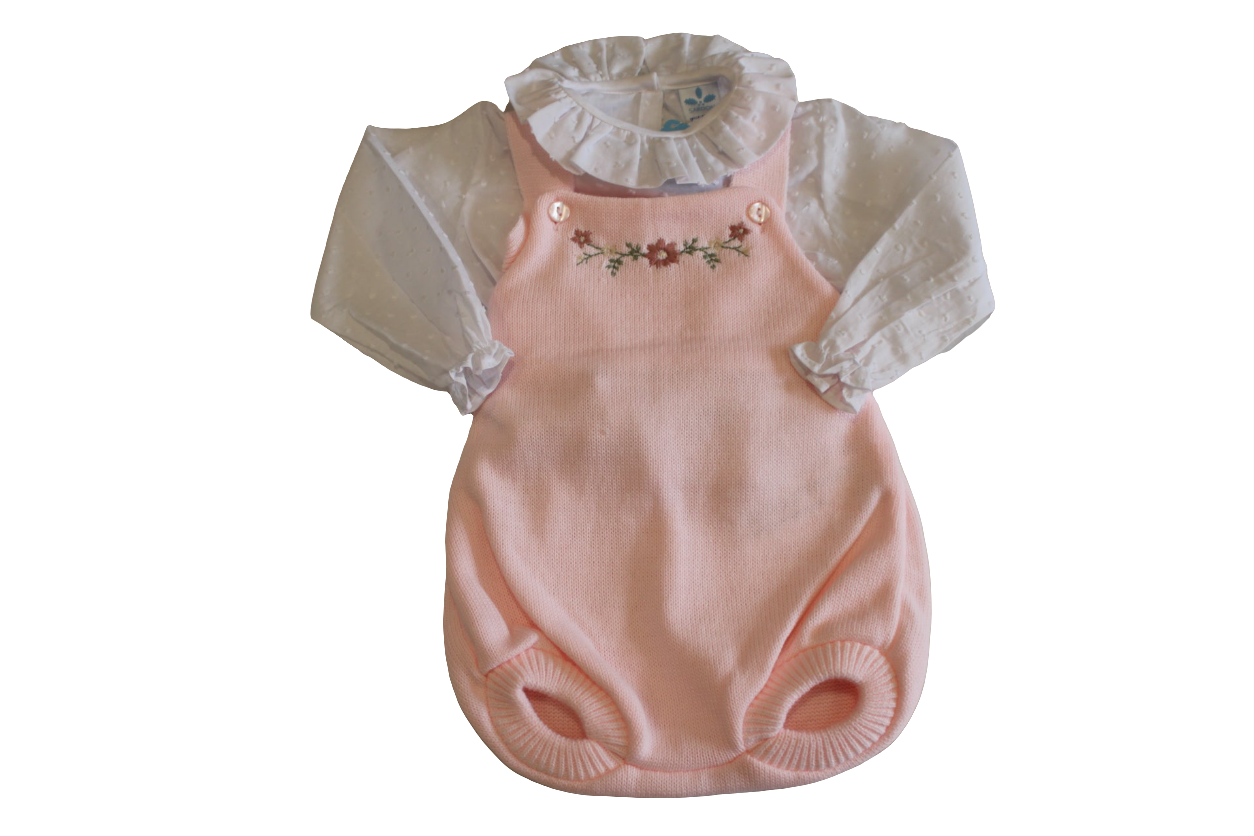GIRLS PINK KNITTED 3 PIECE SET - SARDON