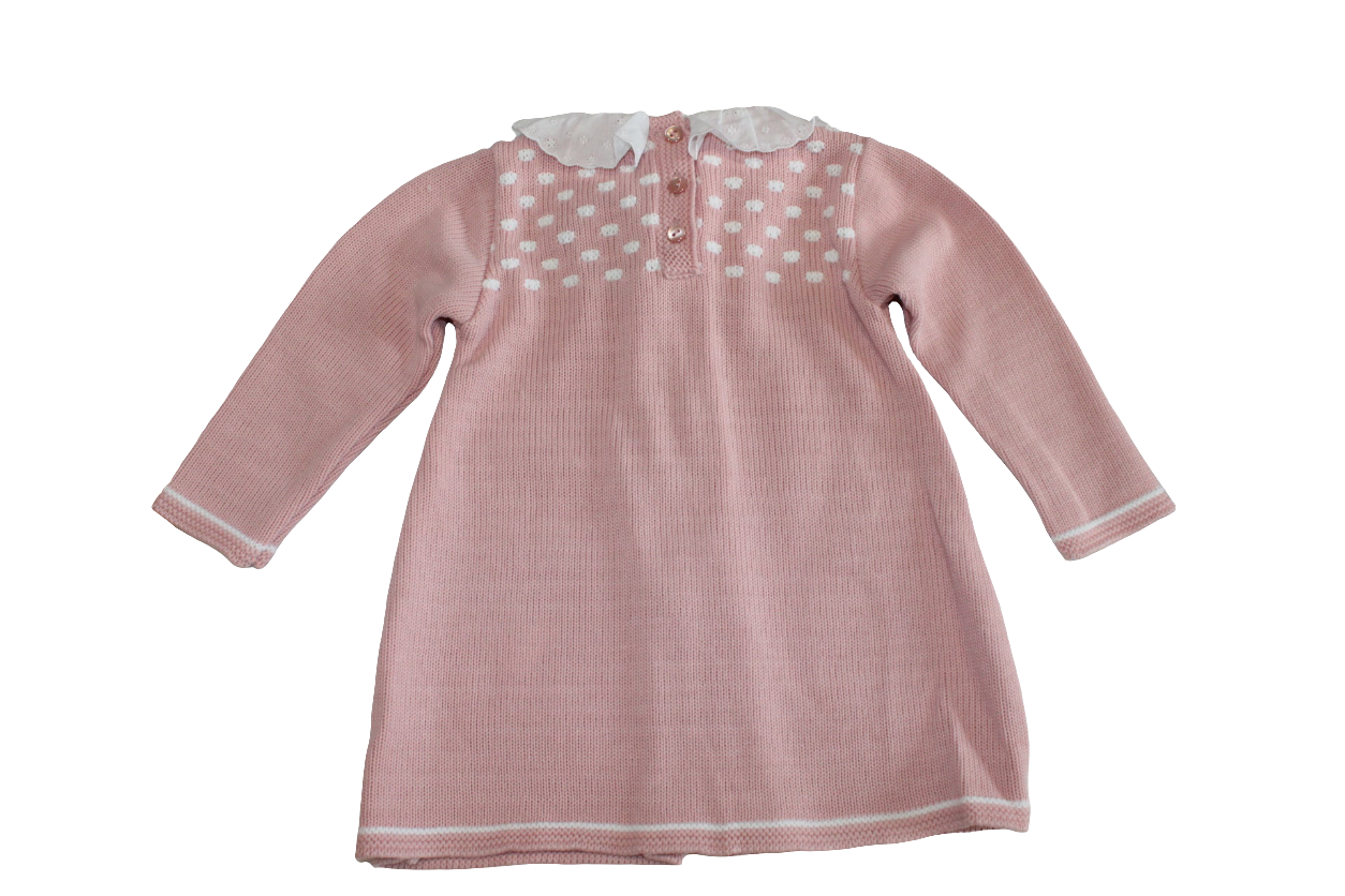 ROSE PINK KNITTED DRESS & JACKET - SARDON