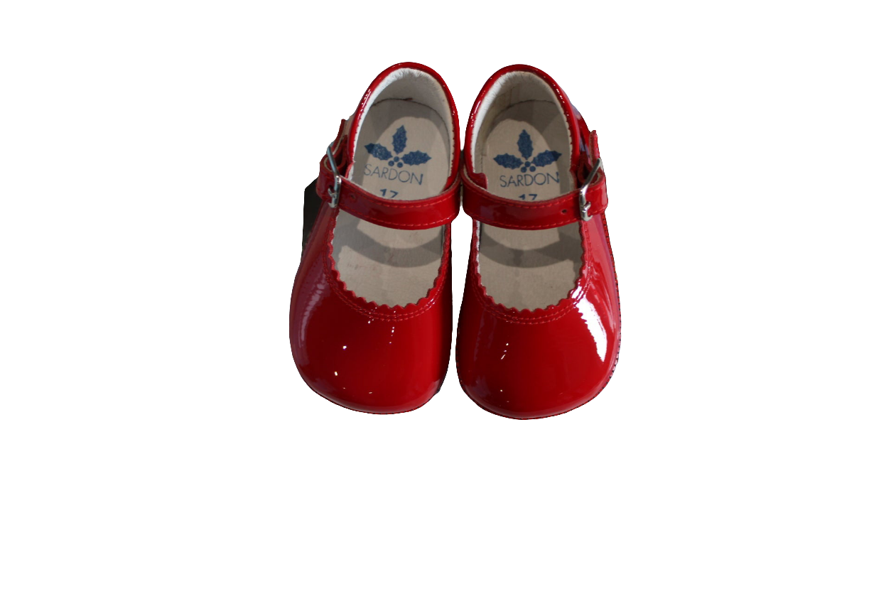 RED GIRLS SOFT BOTTOM SHOES - SARDON