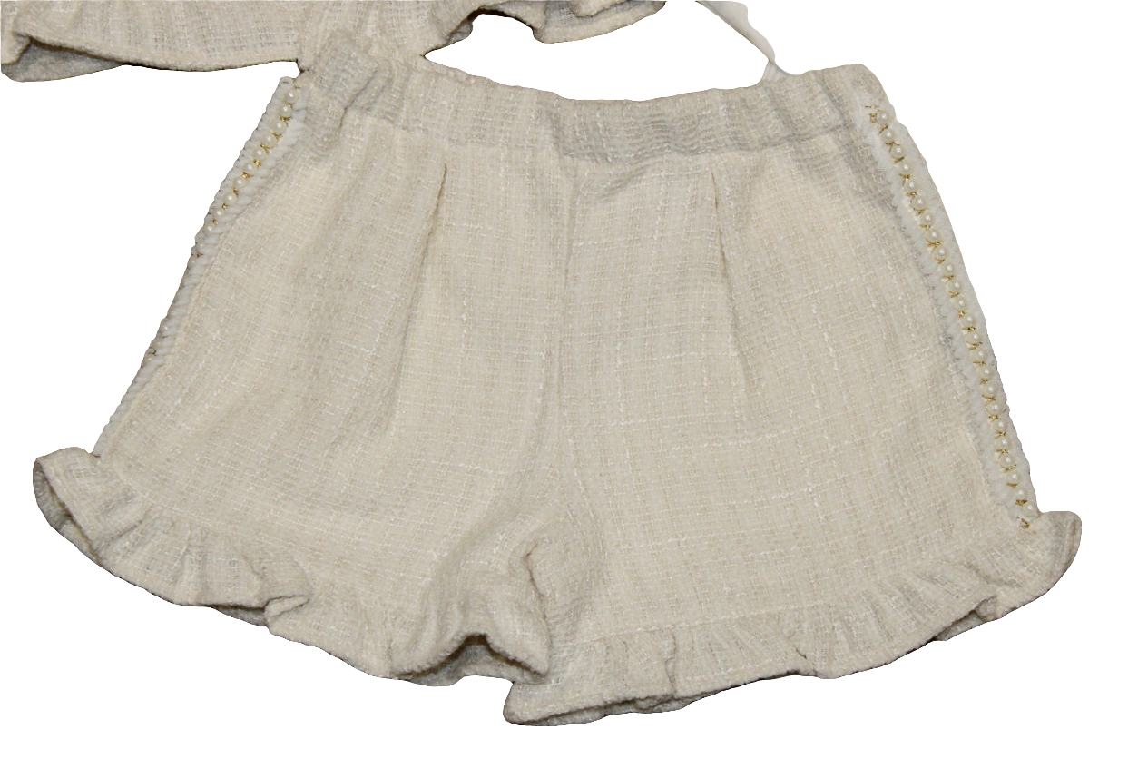 CREAM 3 PIECE TWEED SUIT - CHIC BY DEOLINDA