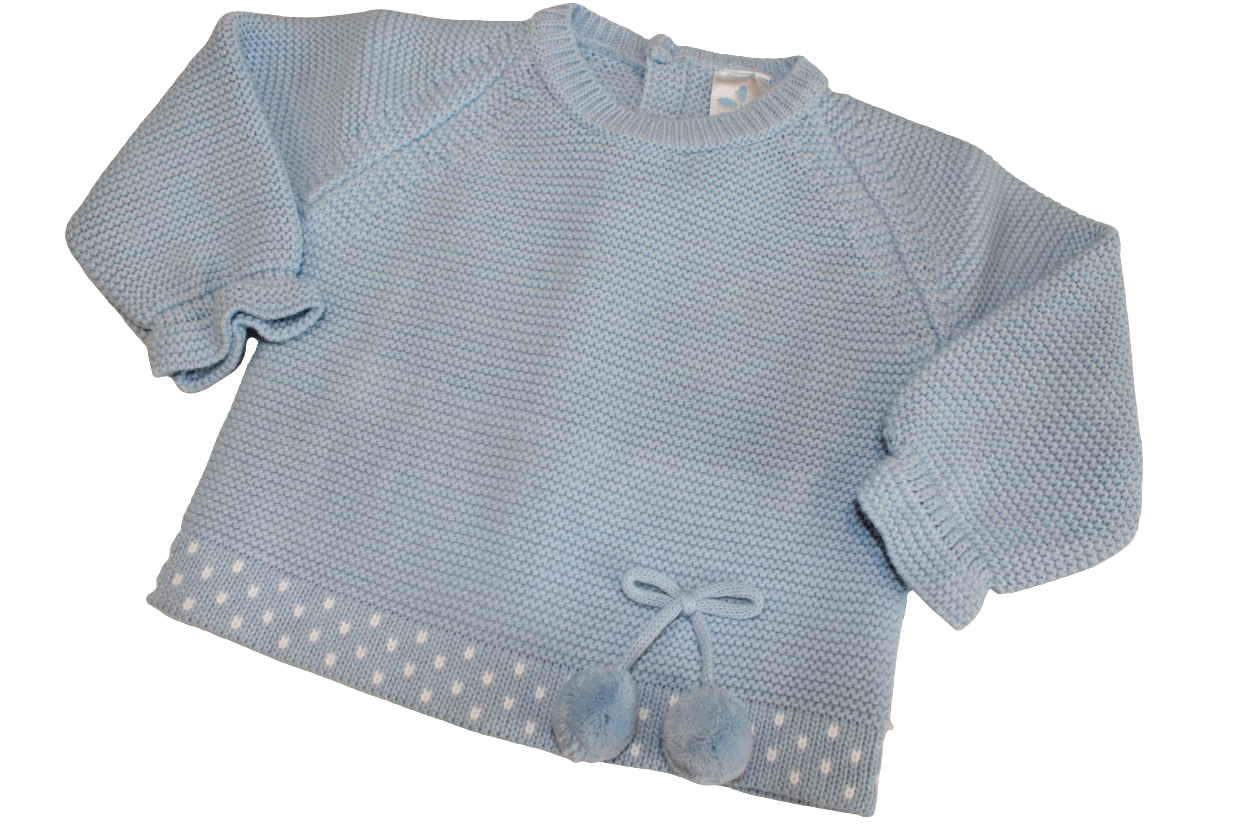 BABY BOY BLUE JUMPER & CHECKED BOTTOMS - SARDON