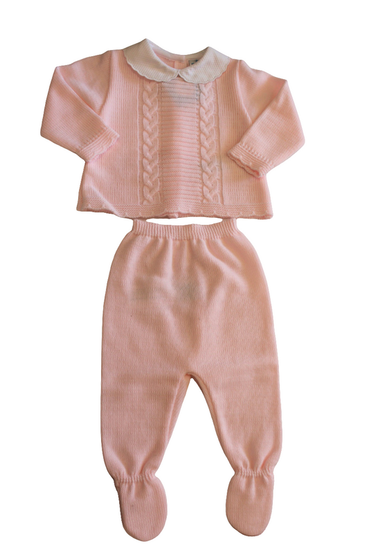 PINK LONG LEG KNITTED SET - SARDON