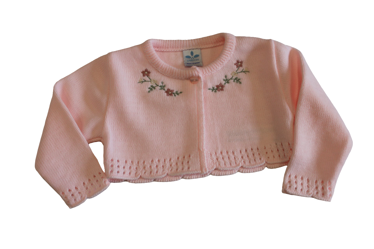 GIRLS PINK KNITTED 3 PIECE SET - SARDON