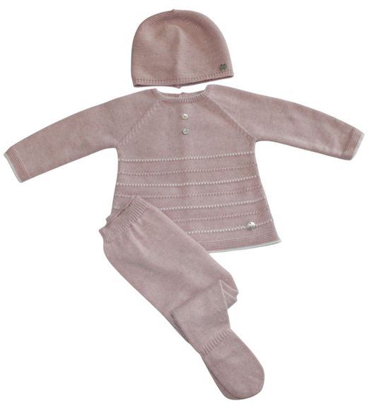 PAZ RODRIGUEZ GIRL'S 3 PIECE KNITTED SET