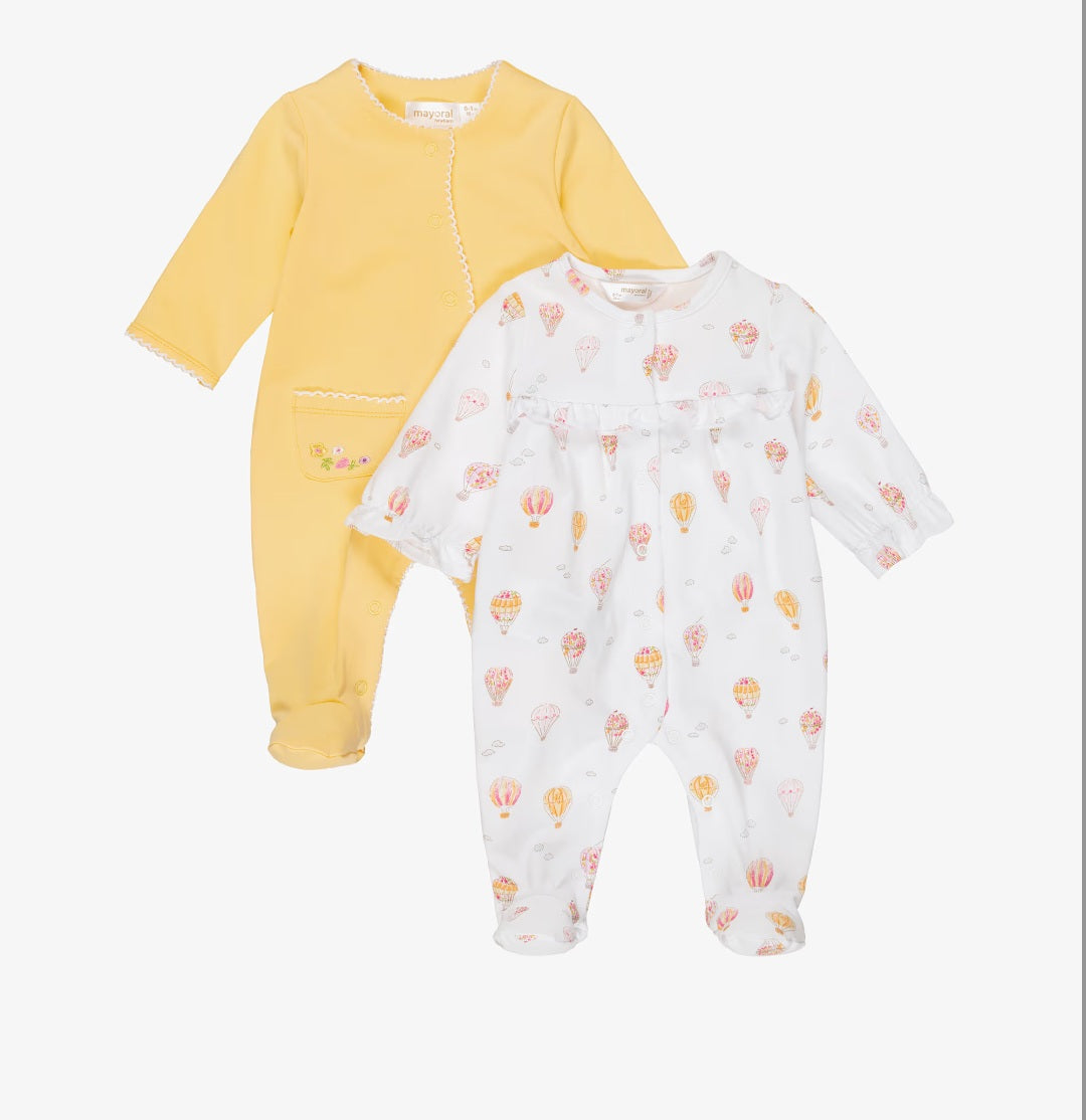 Mayoral set of 2 babygrows