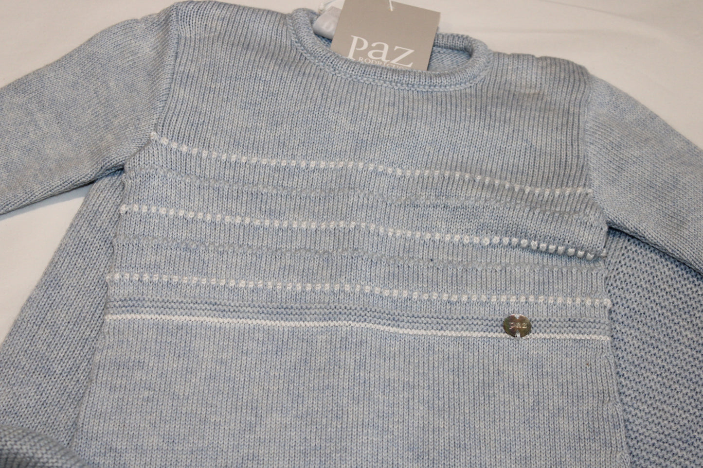 PAZ RODRIGUEZ BABY BOY BLUE KNITTED SET