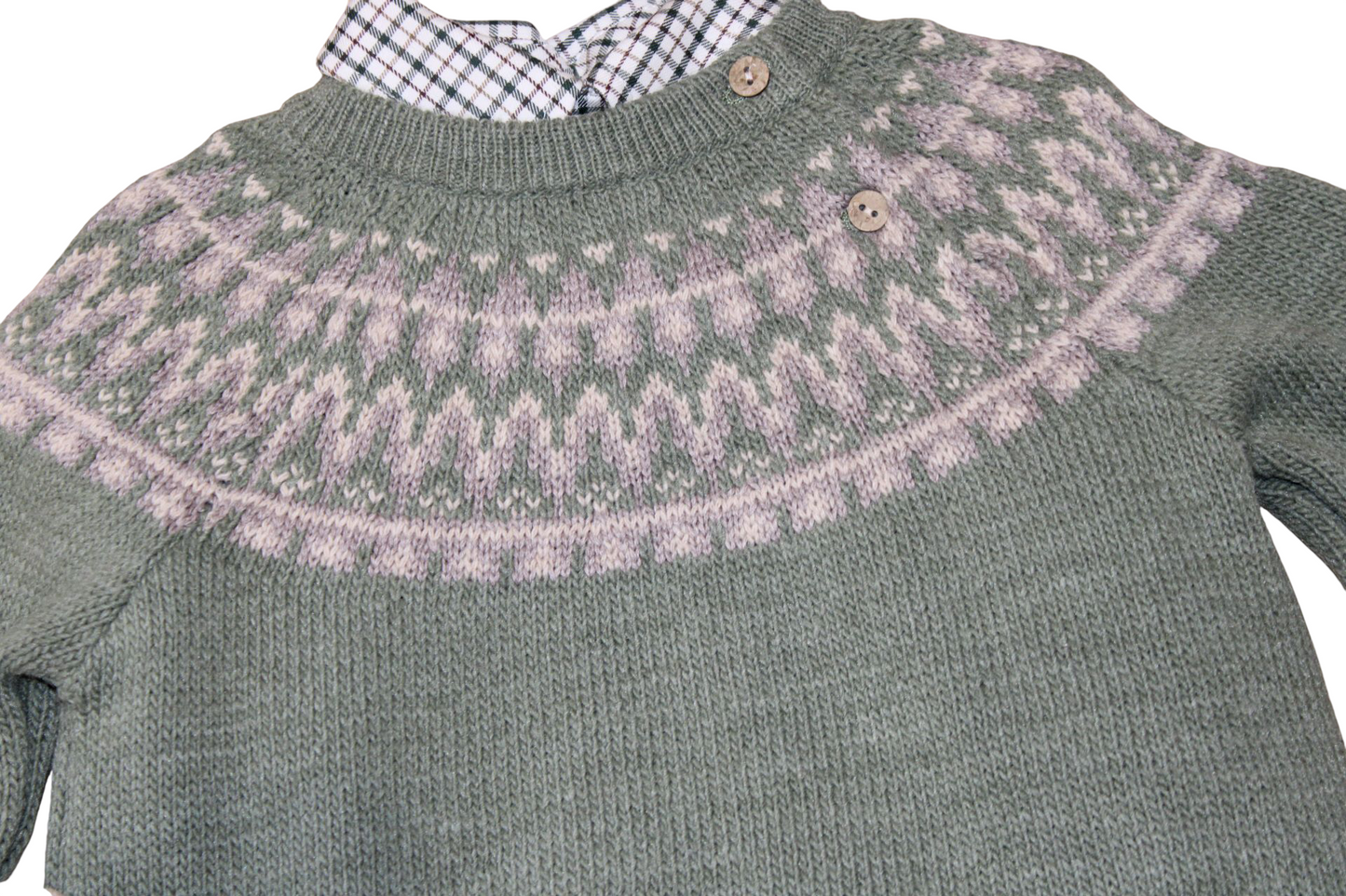 MARTIN ARANDA BOYS 3 PIECE BEIGE & GREEN