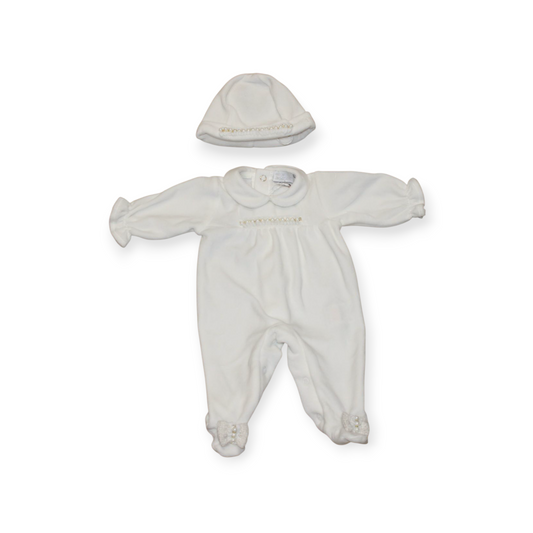 CHIC BY DEOLINDA BABYGROW AND HAT