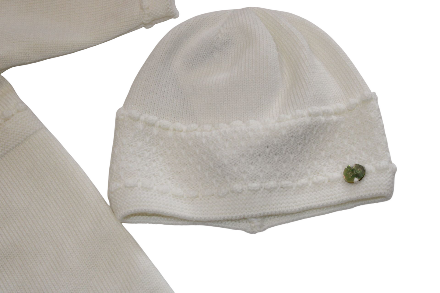 PAZ RODRIGUEZ CREAM KNITTED SET (UNISEX)