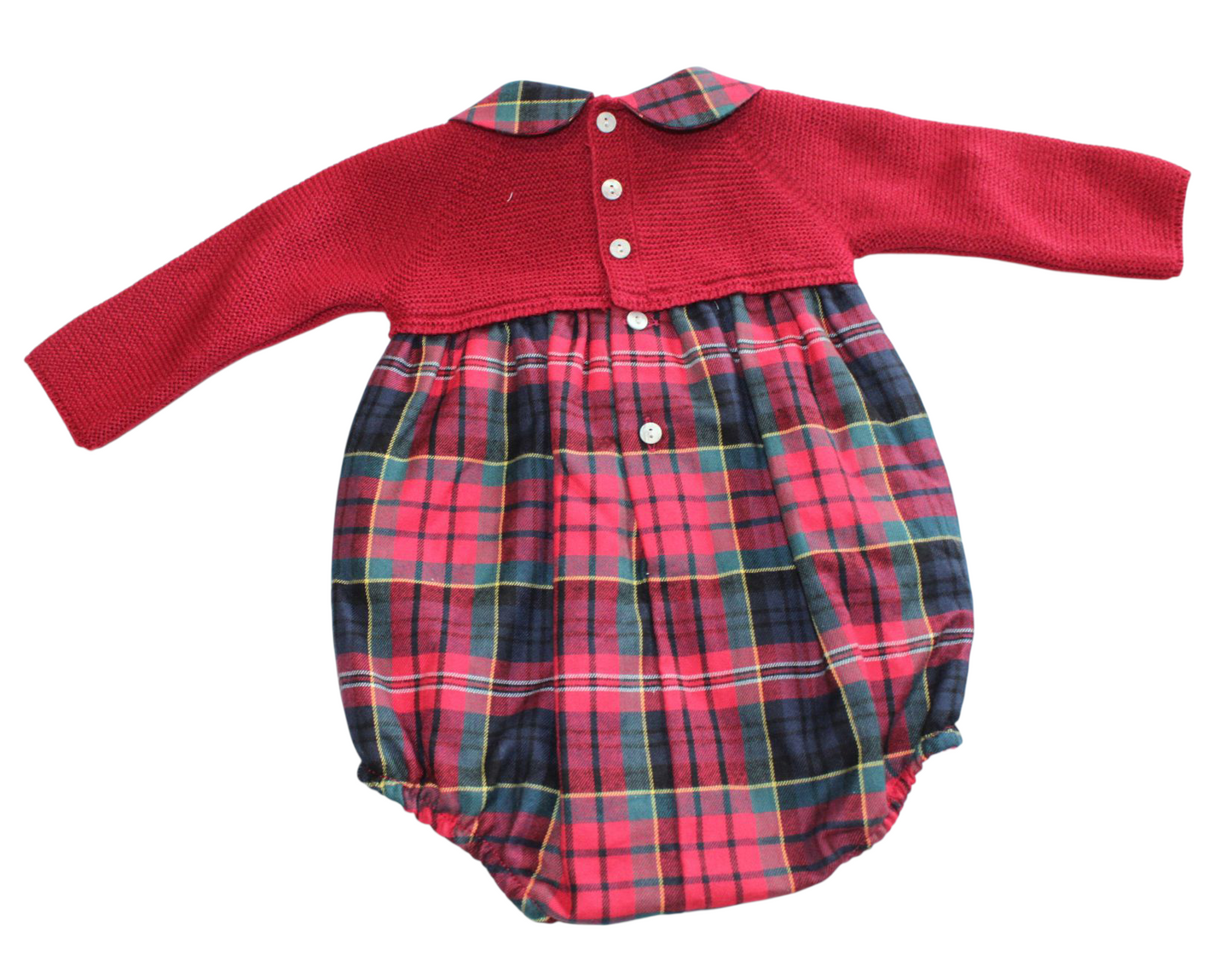 MARTIN ARANDA BOYS TARTAN ROMPER