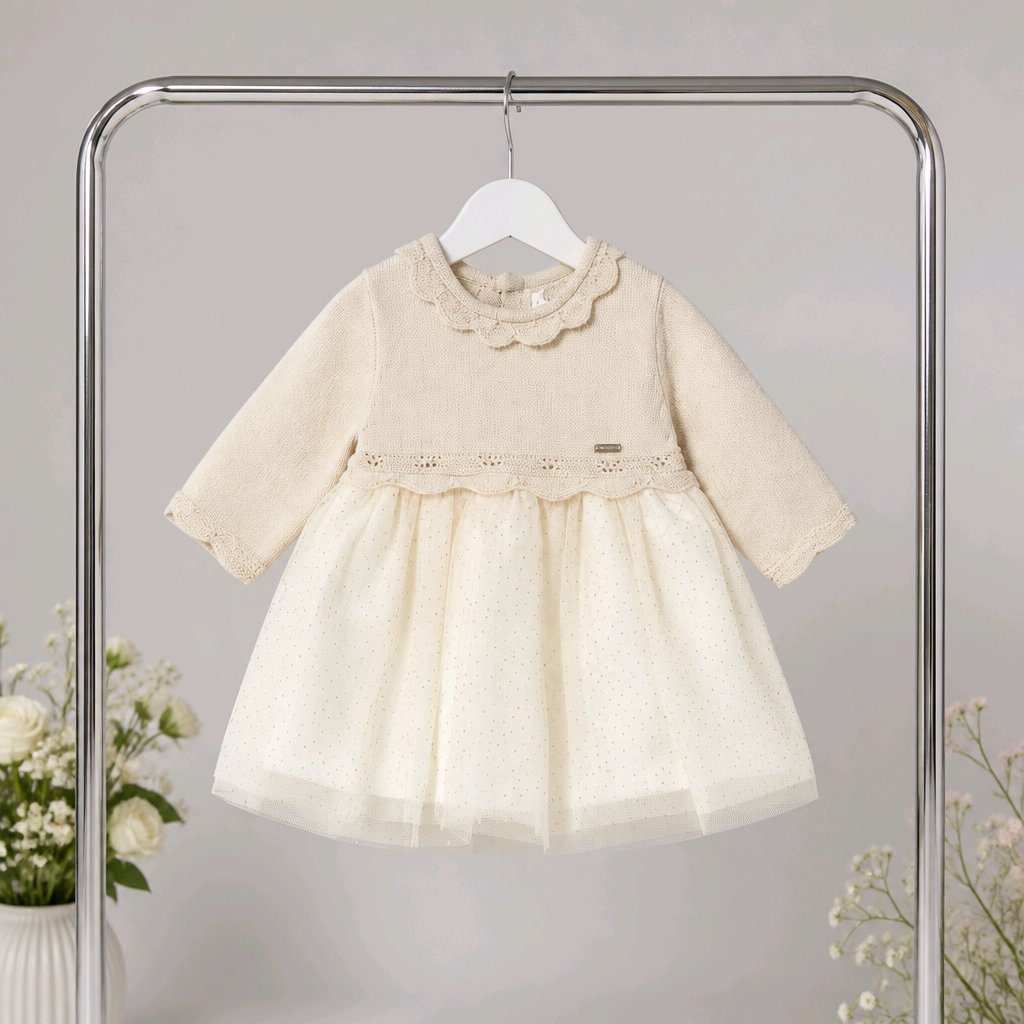 Baby girl mayoral cream dress