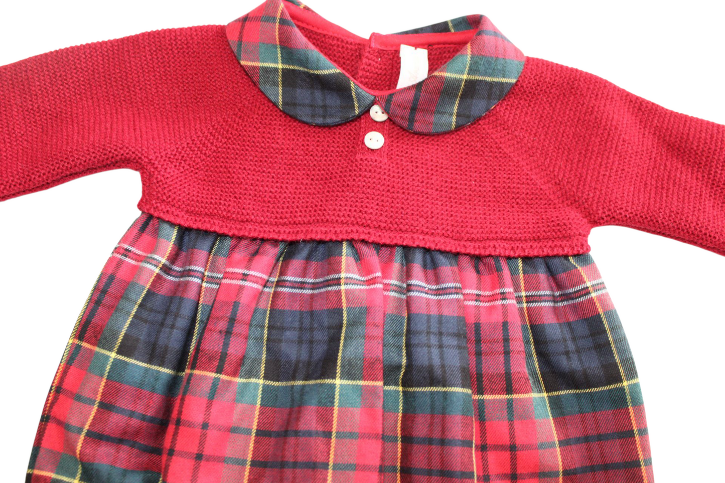 MARTIN ARANDA BOYS TARTAN ROMPER