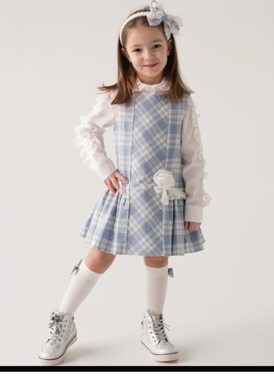 BLUE PINAFORE DRESS - DAGA