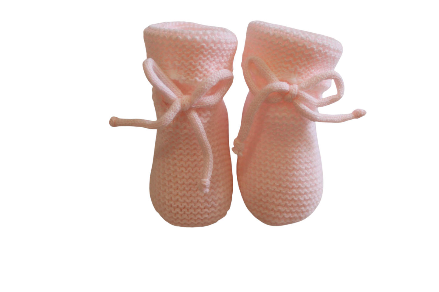 PINK KNITTED SET WITH BOOTIES & BONNET - SARDON