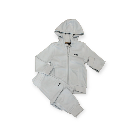 BOYS PALE BLUE BOSS TRACKSUIT