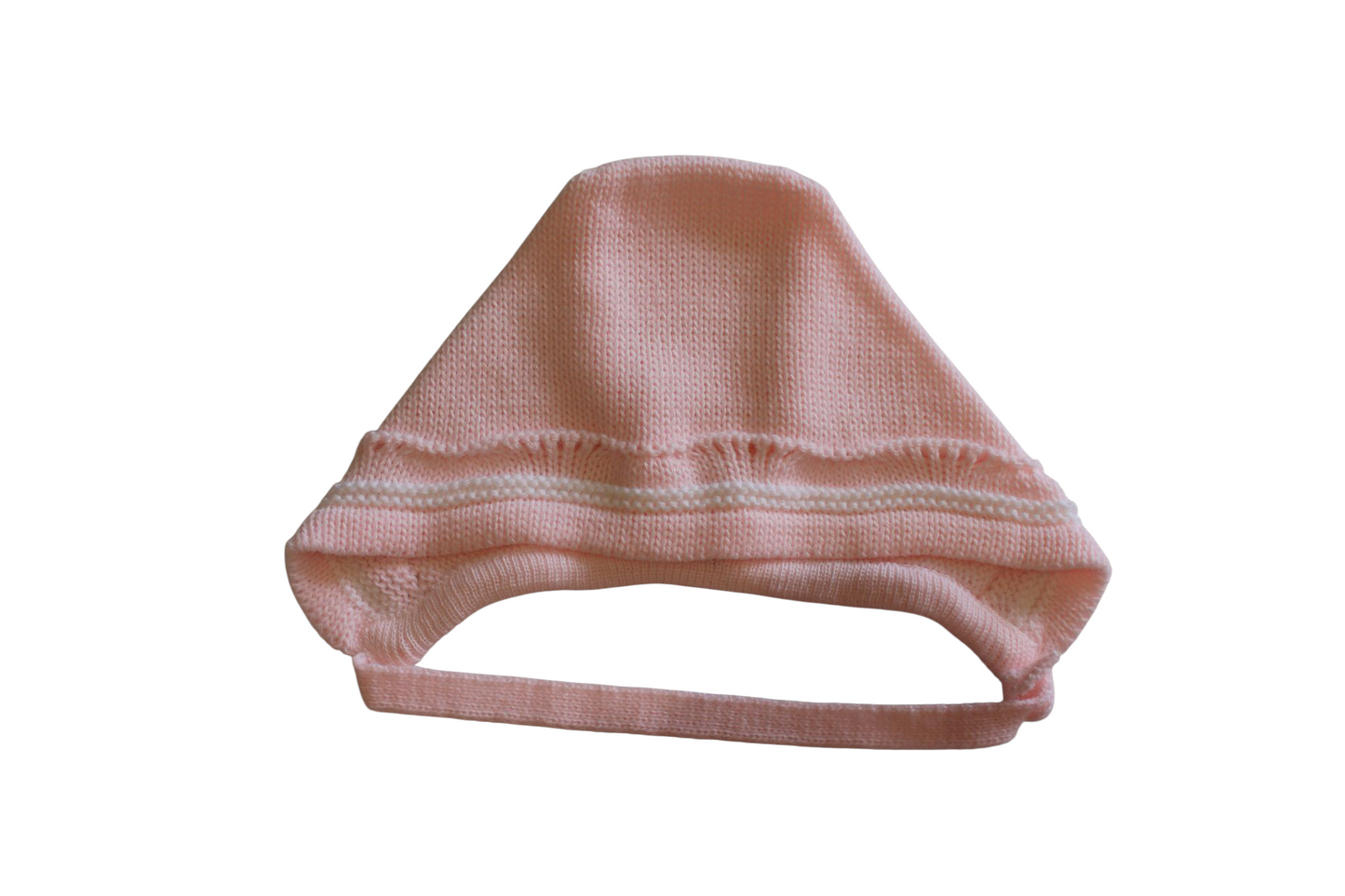 PINK KNITTED SET WITH BOOTIES & BONNET - SARDON