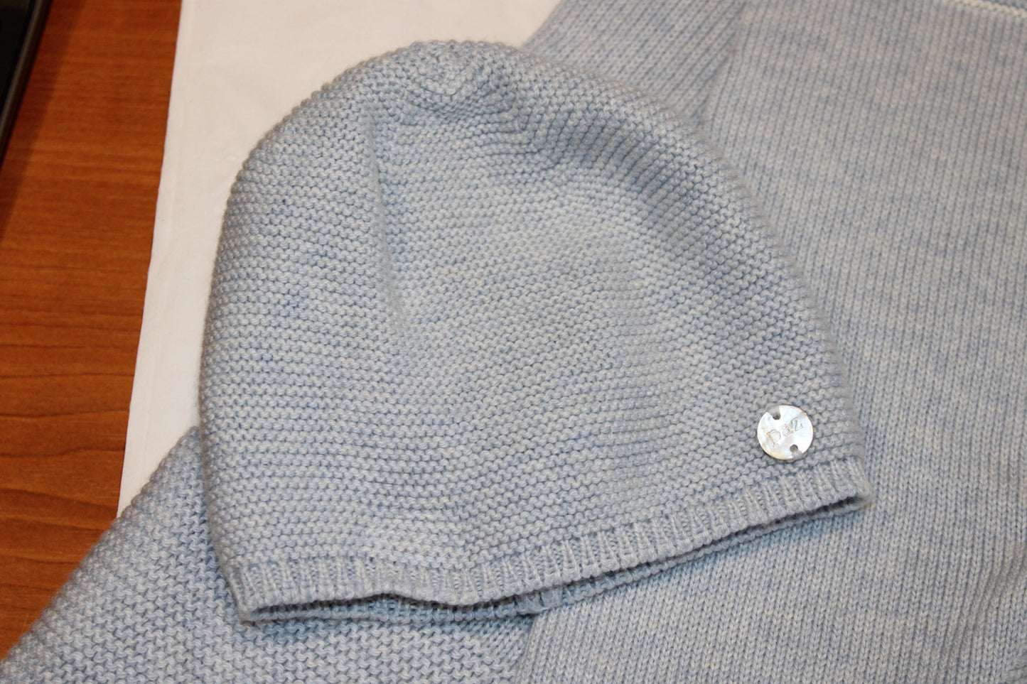 PAZ RODRIGUEZ BABY BOY BLUE KNITTED SET