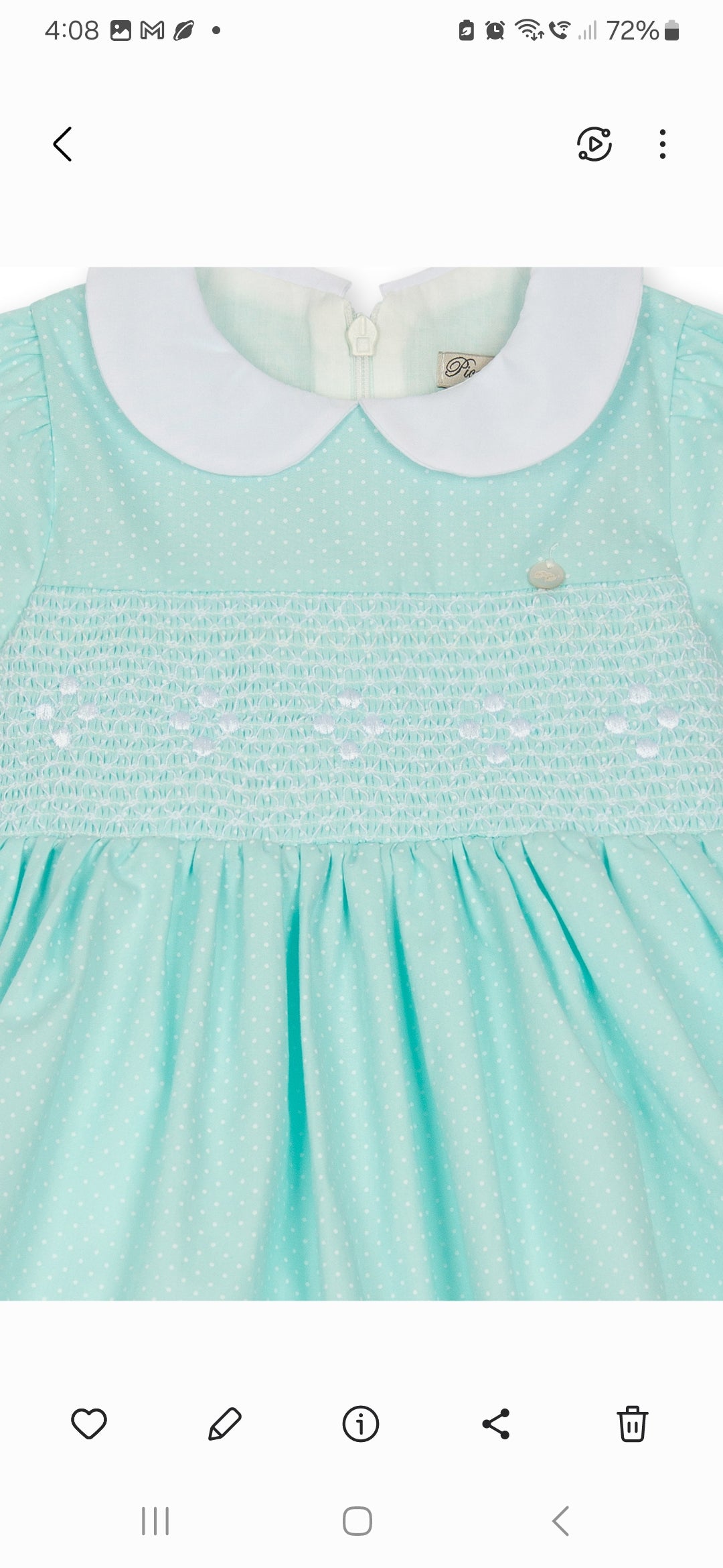 Piccola speranza smocked dress