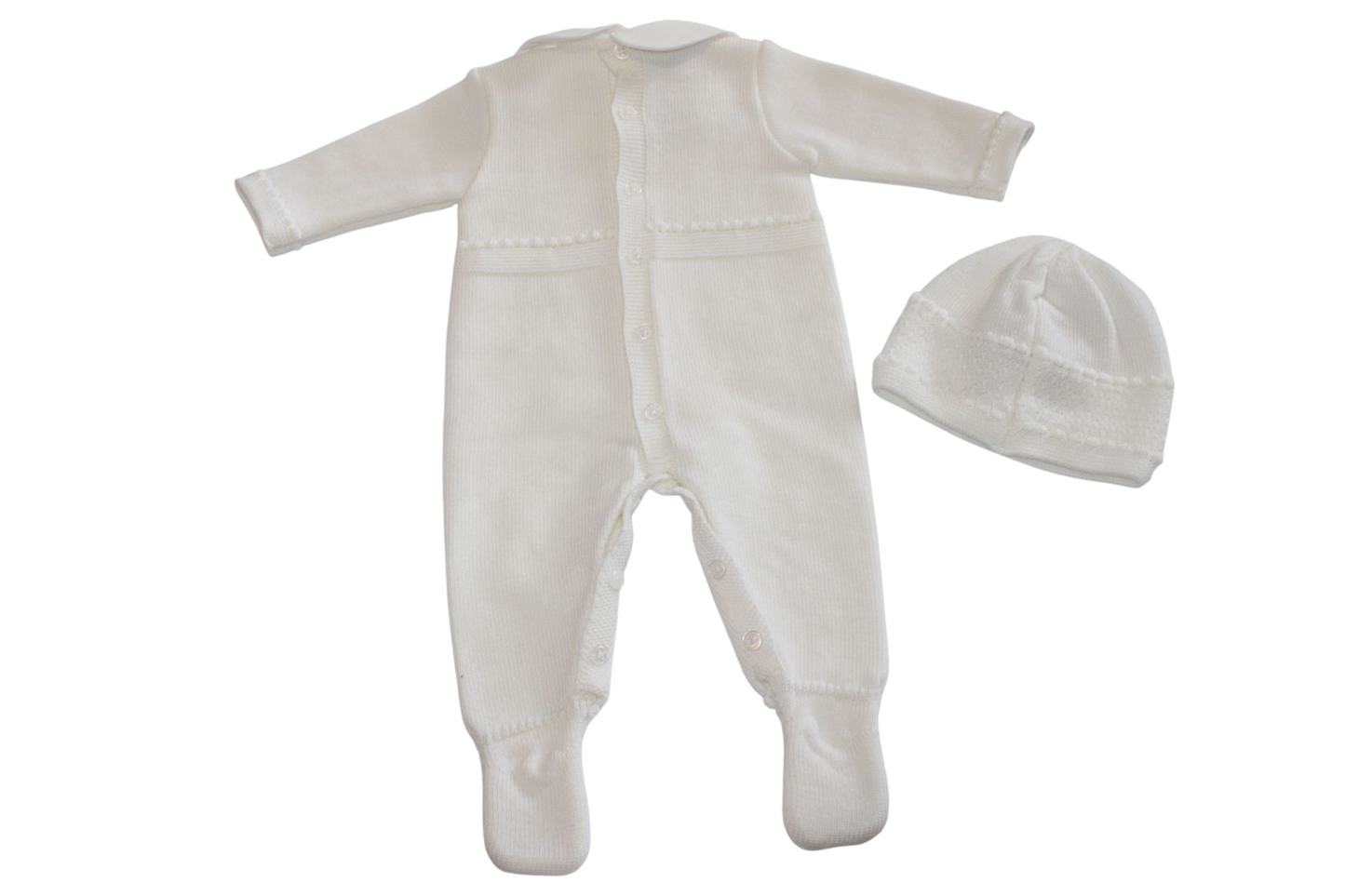 PAZ RODRIGUEZ CREAM KNITTED SET (UNISEX)
