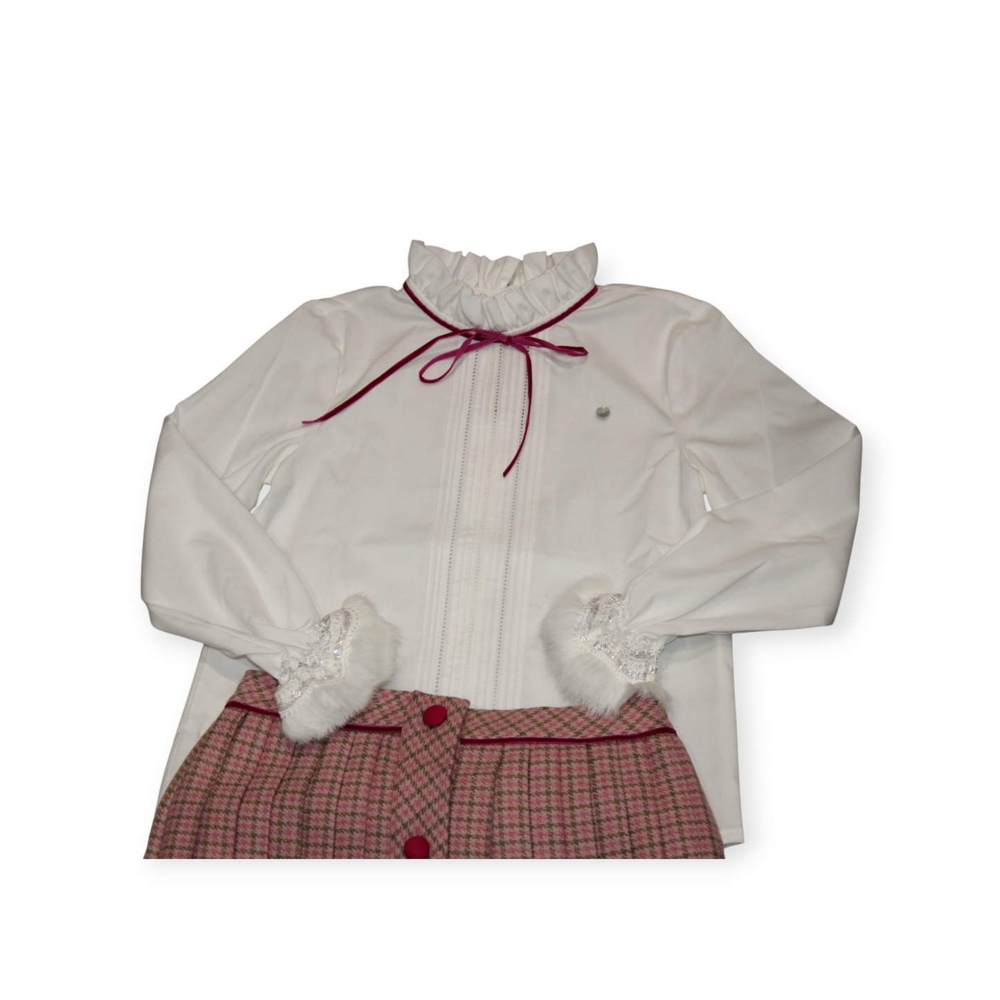 PICCOLA SPERANZA GIRLS SKIRT AND BLOUSE SET