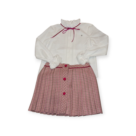 PICCOLA SPERANZA GIRLS SKIRT AND BLOUSE SET