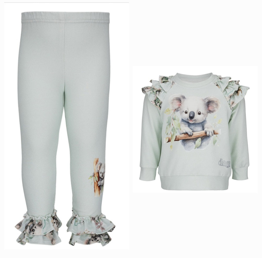 GREEN LEGGINGS & JUMPER SET - DAGA