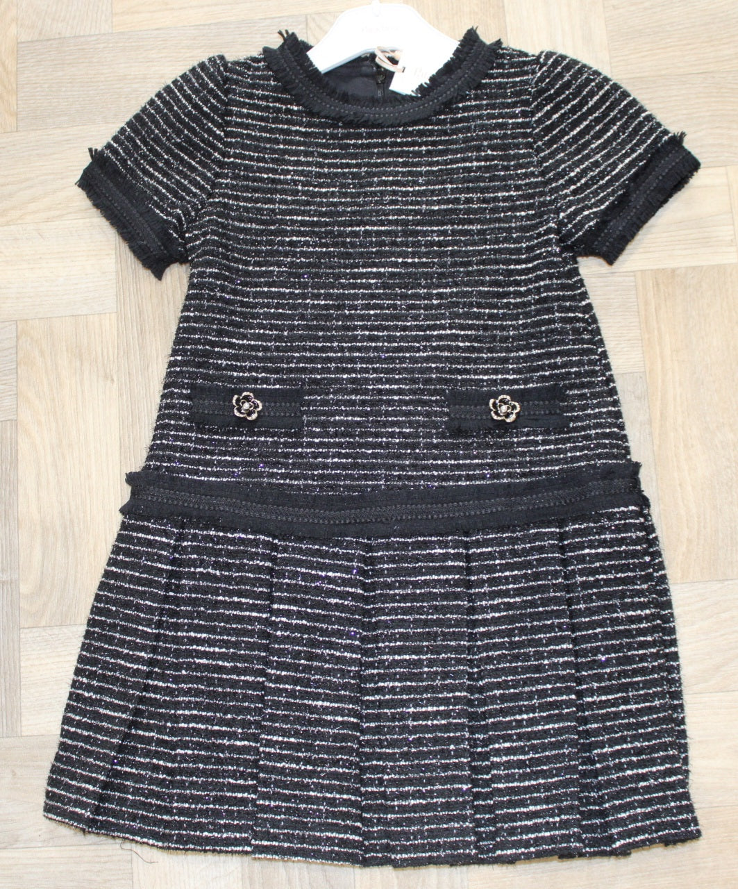 Patachou Black Tweed Dress