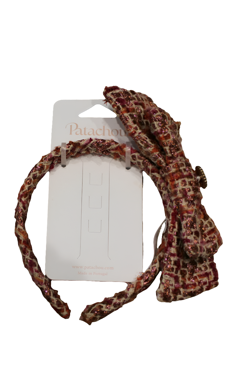 RED HEADBAND WITH PEARL - PATACHOU