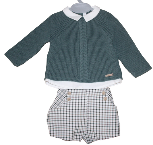 MARTIN ARANDA BABY BOY JUMPER & SHORTS SET