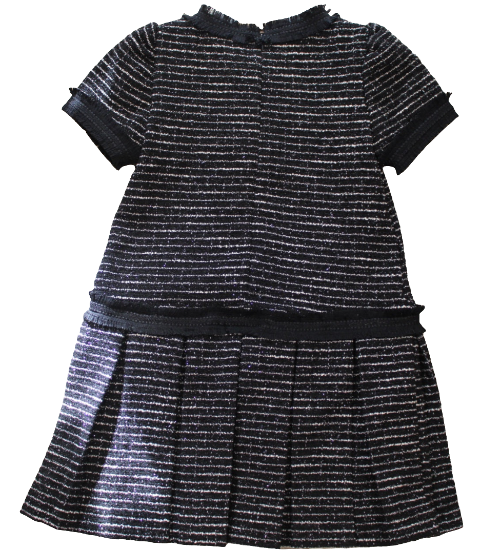 BLACK TWEED DRESS - PATACHOU