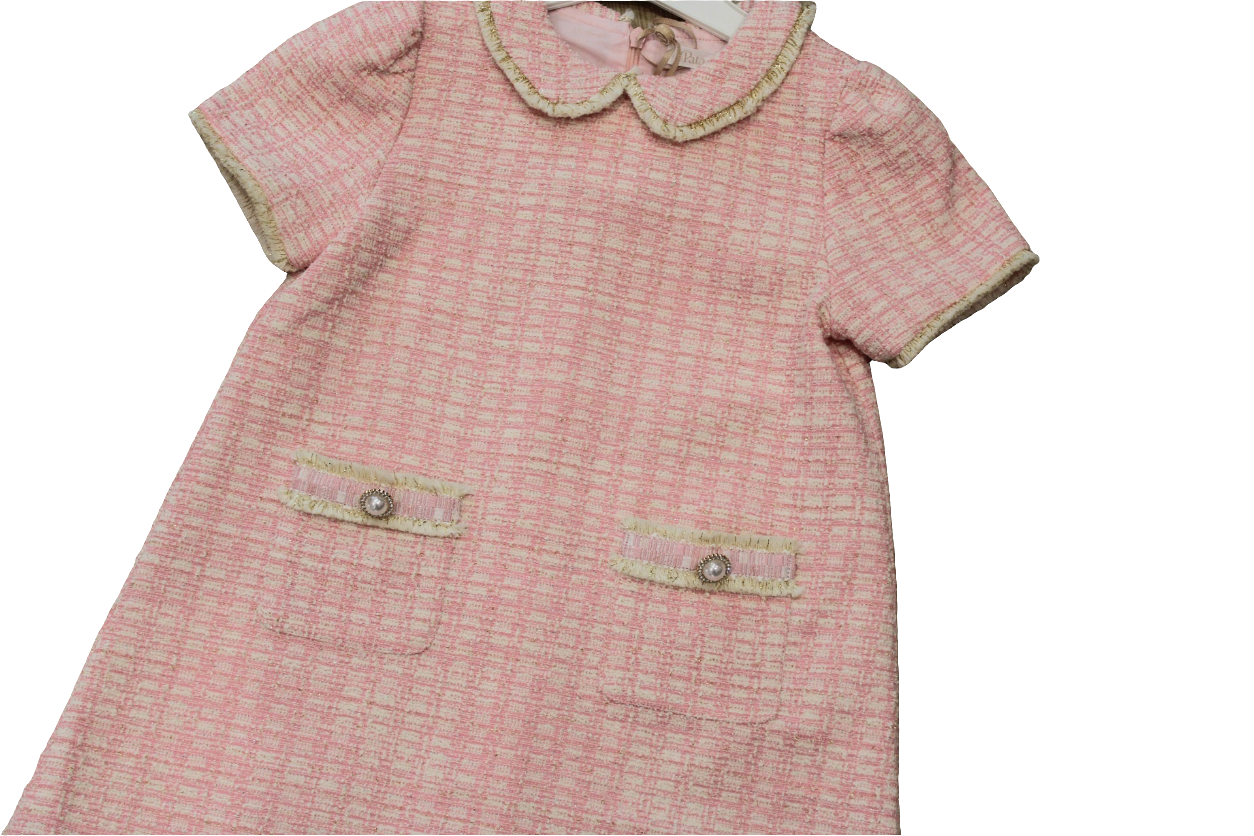 PINK TWEED DRESS - PATACHOU