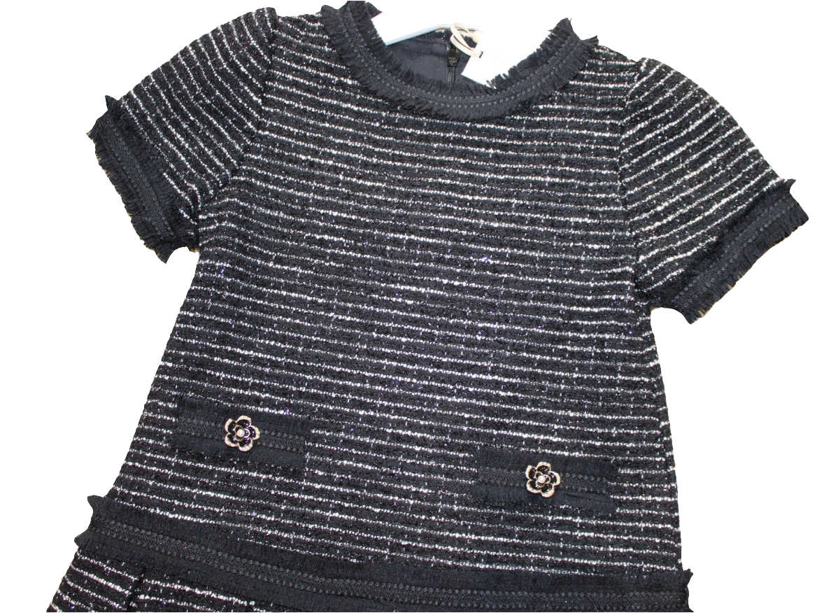 BLACK TWEED DRESS - PATACHOU