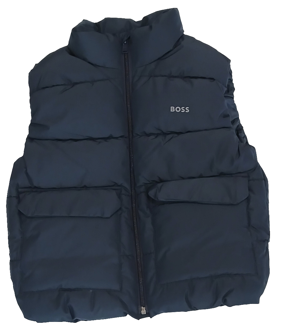 NAVY BLUE BODYWARMER - BOSS