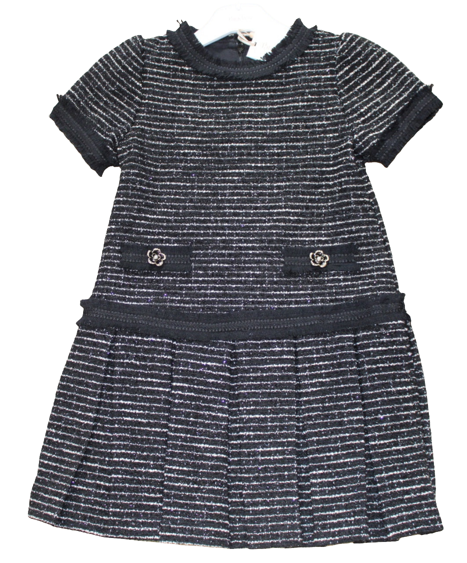 BLACK TWEED DRESS - PATACHOU