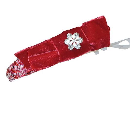 RED TWEED HEADBAND - PATACHOU