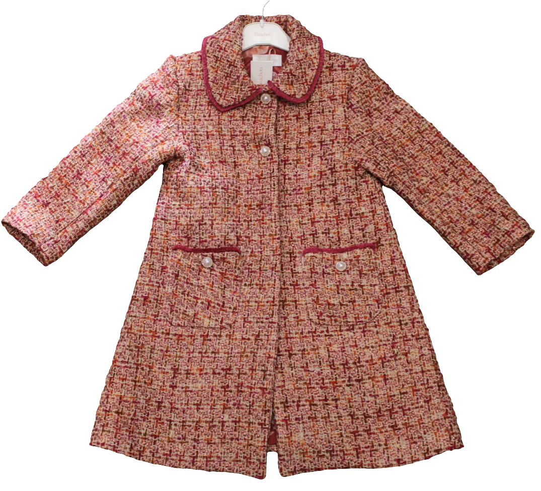 PINK TWEED COAT - PATACHOU