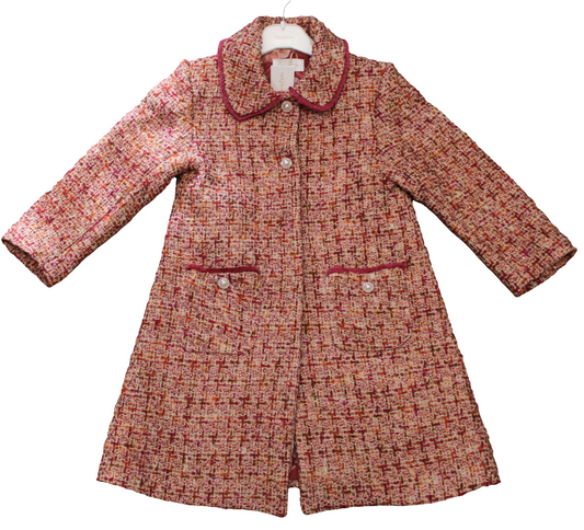 PINK TWEED COAT - PATACHOU