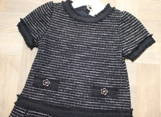 Patachou Black Tweed Dress