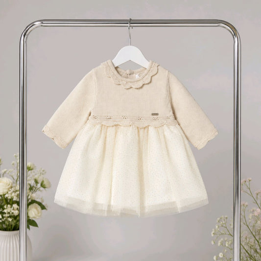 Baby girl mayoral cream dress
